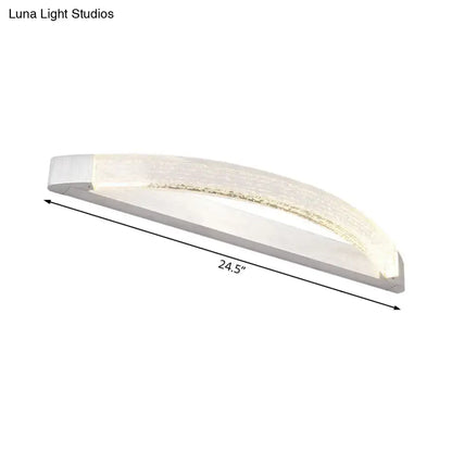 Modern silver bubble crystal wall mount vanity light bathroom led