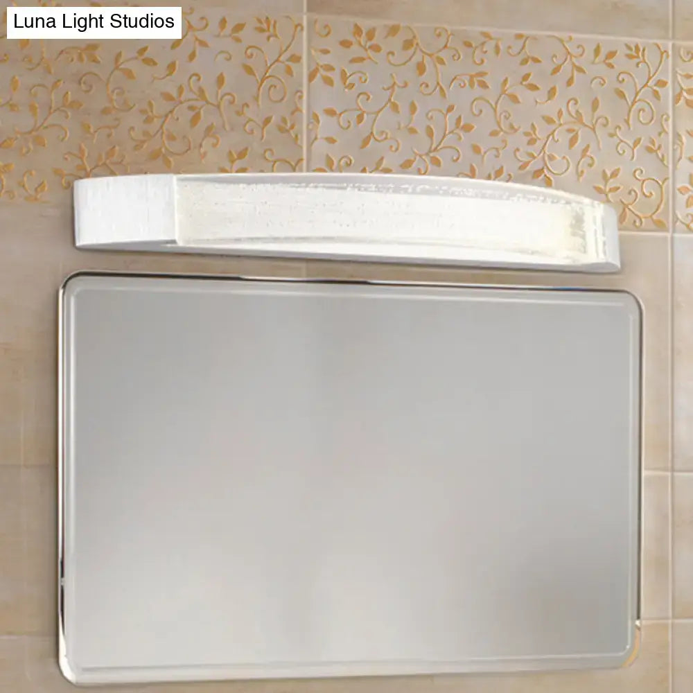 Modern silver bubble crystal wall mount vanity light bathroom led