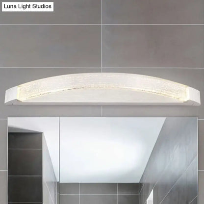 Modern silver bubble crystal wall mount vanity light bathroom led