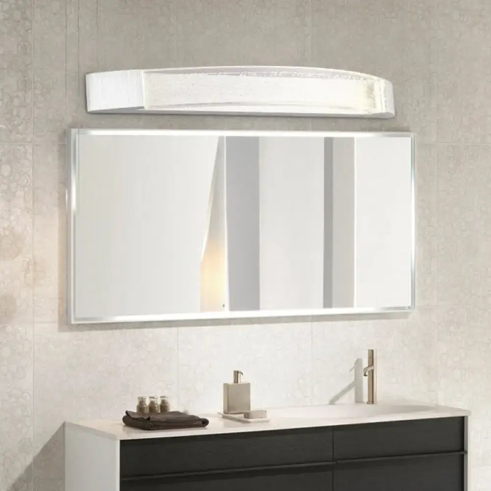 Modern silver bubble crystal wall mount vanity light bathroom led