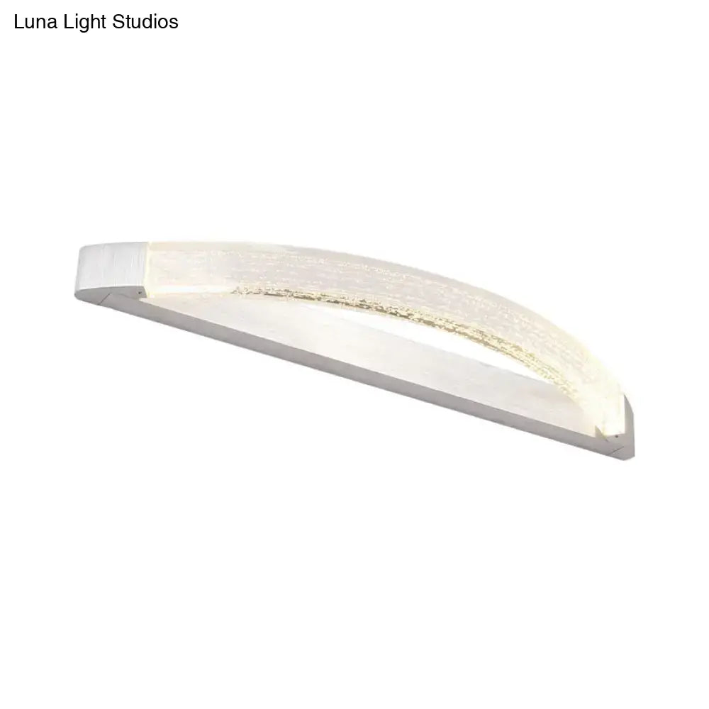 Modern silver bubble crystal wall mount vanity light bathroom led