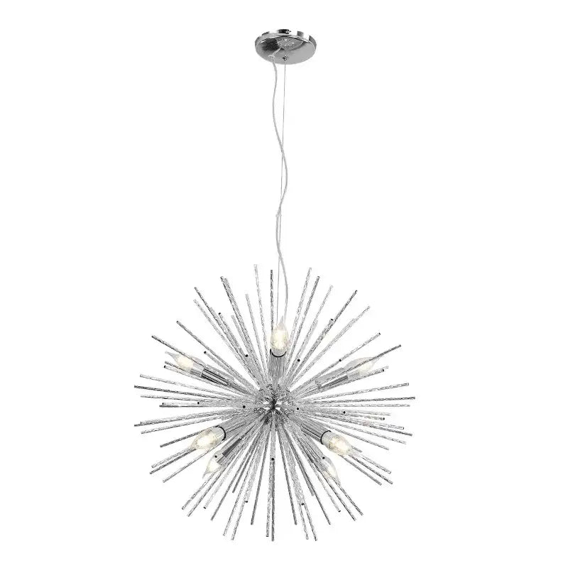 Modern silver dandelion sea urchin chandelier dining room led light