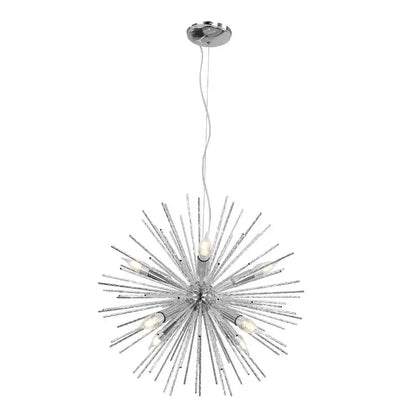 Modern silver dandelion sea urchin chandelier dining room led light