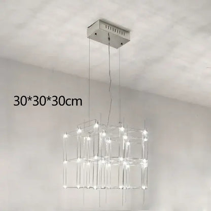 Modern silver cosmos chandelier for dining room