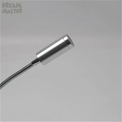 Modern silver flexible led wall lamp bedroom reading sconce