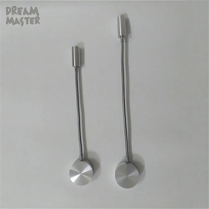 Modern silver flexible led wall lamp bedroom reading sconce