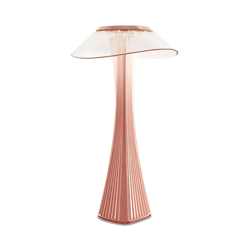 Modern silver fluted crystal diamond touch table lamp for bedroom