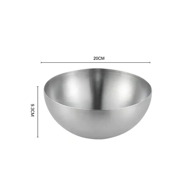 Modern silver & gold stainless steel mixing bowls kitchen set