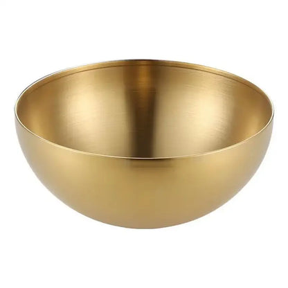 Modern silver & gold stainless steel mixing bowls kitchen set