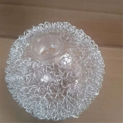 Modern silver mesh glass lampshade living room light cover