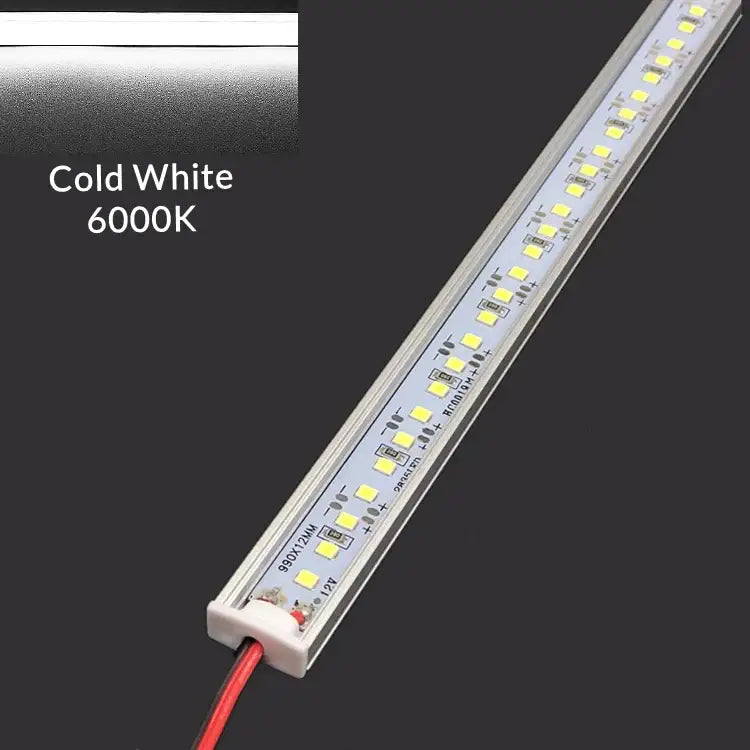 Modern silver u-shape led bar strip light kitchen under cabinet tube