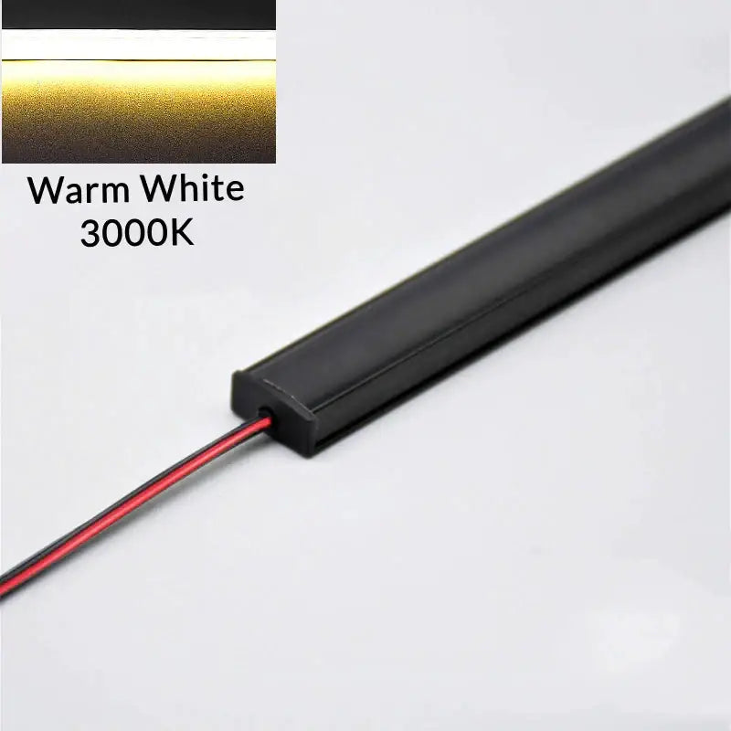 Modern silver u-shape led bar strip light kitchen under cabinet tube