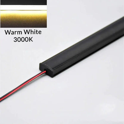 Modern silver u-shape led bar strip light kitchen under cabinet tube
