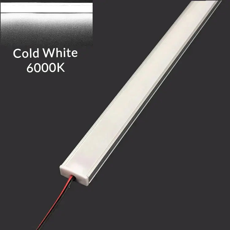 Modern silver u-shape led bar strip light kitchen under cabinet tube