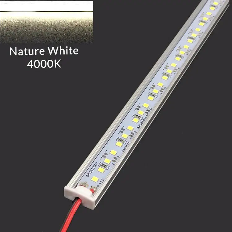 Modern silver u-shape led bar strip light kitchen under cabinet tube