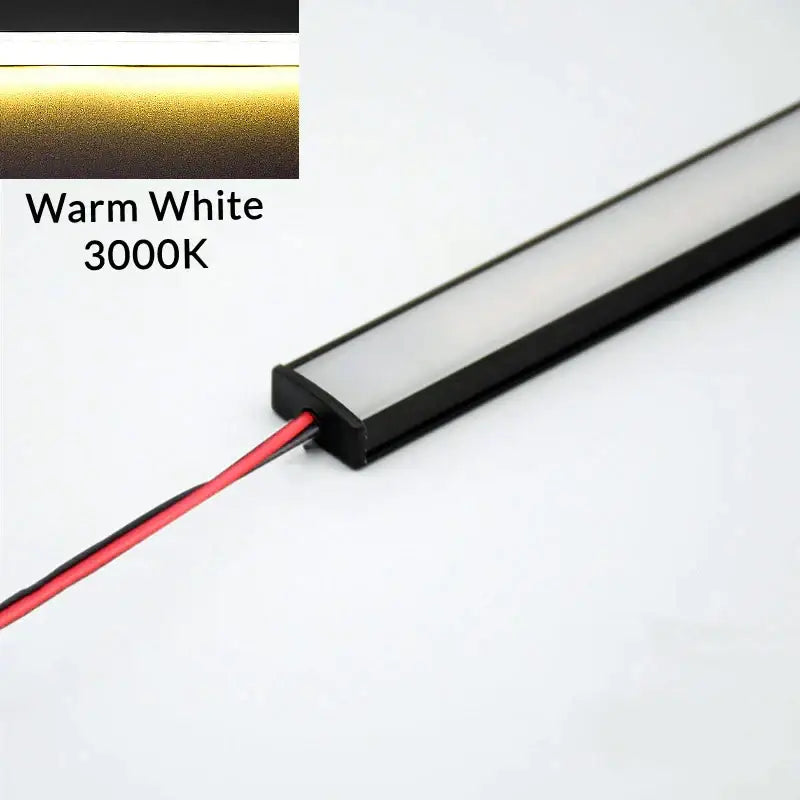 Modern silver u-shape led bar strip light kitchen under cabinet tube