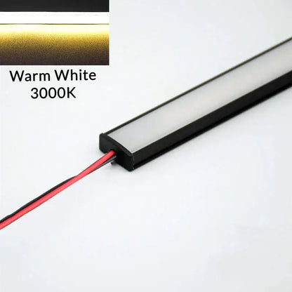 Modern silver u-shape led bar strip light kitchen under cabinet tube