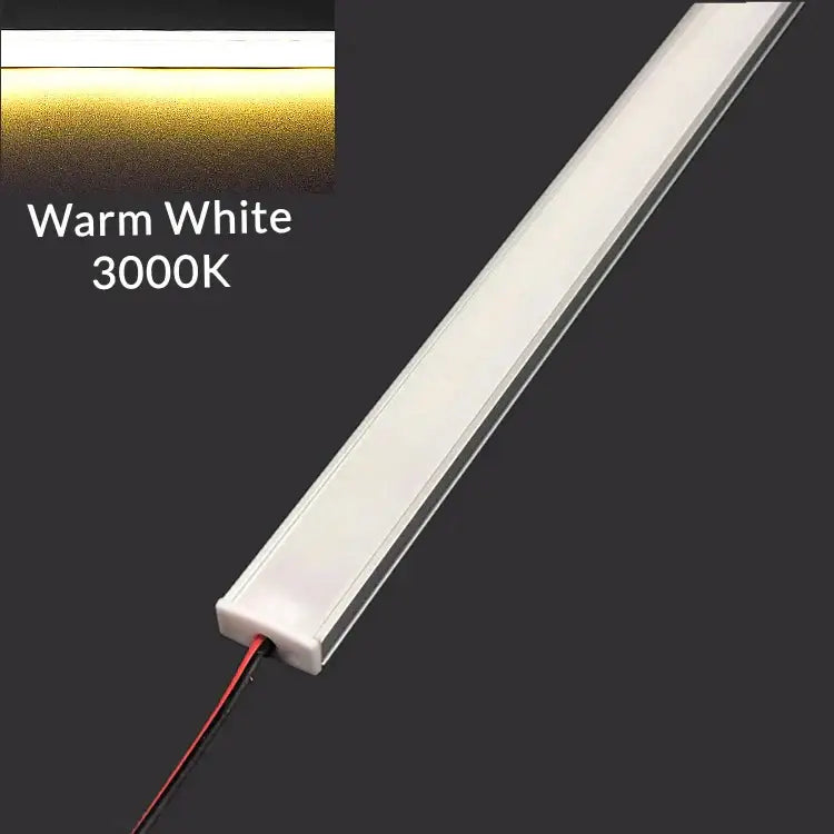 Modern silver u-shape led bar strip light kitchen under cabinet tube
