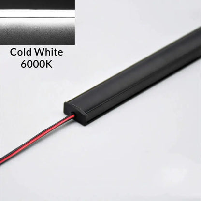 Modern silver u-shape led bar strip light kitchen under cabinet tube