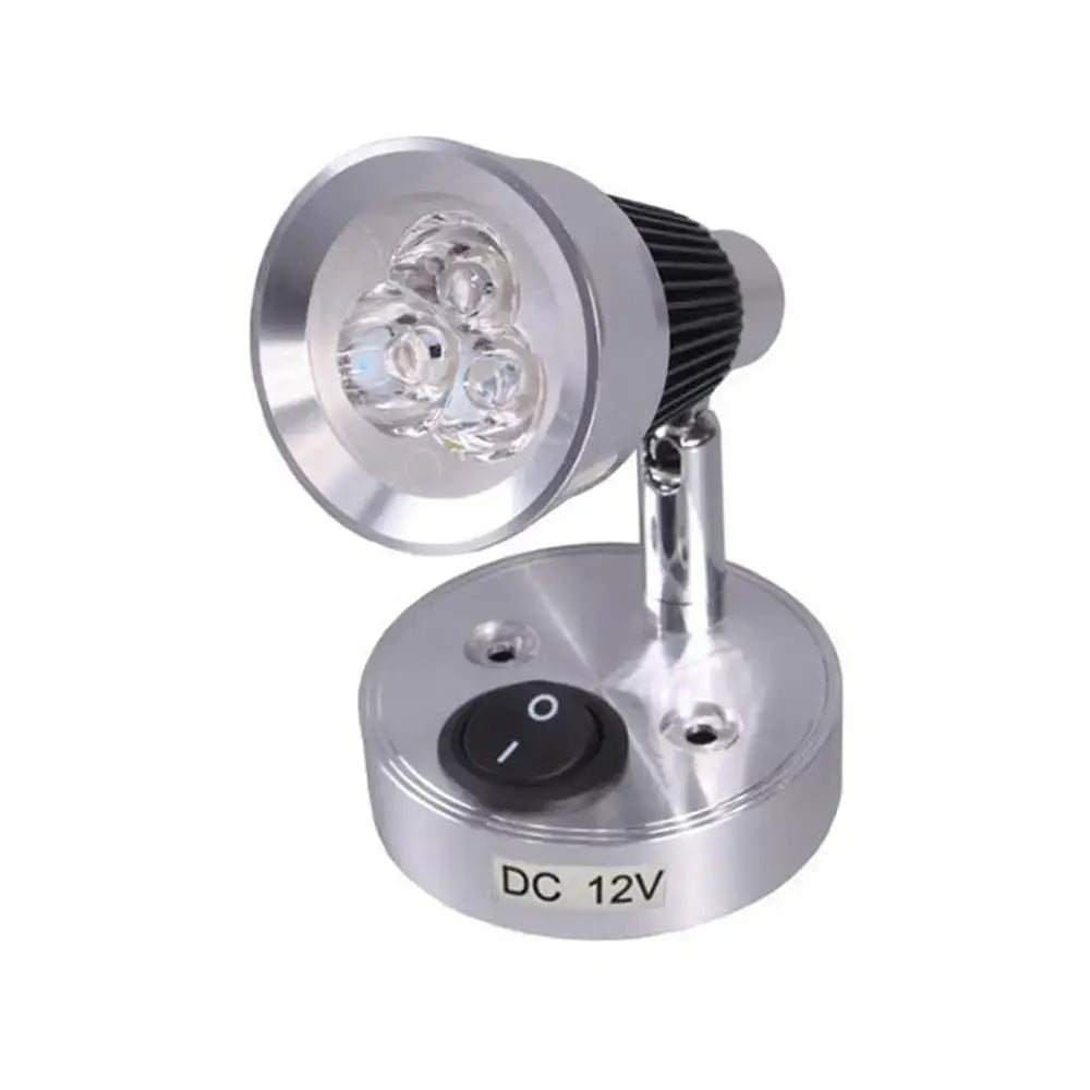 Modern silver warm white boat interior reading light bedroom spotlight