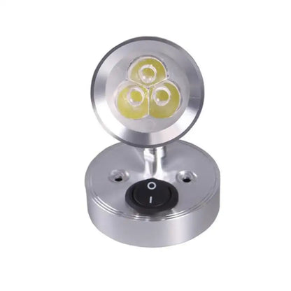 Modern silver warm white boat interior reading light bedroom spotlight