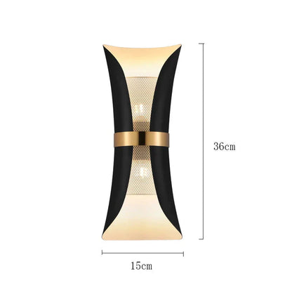 DecorBites™ Modern Simple Wall Lamp Lights Scone for Bedroom Bathroom Black Gold