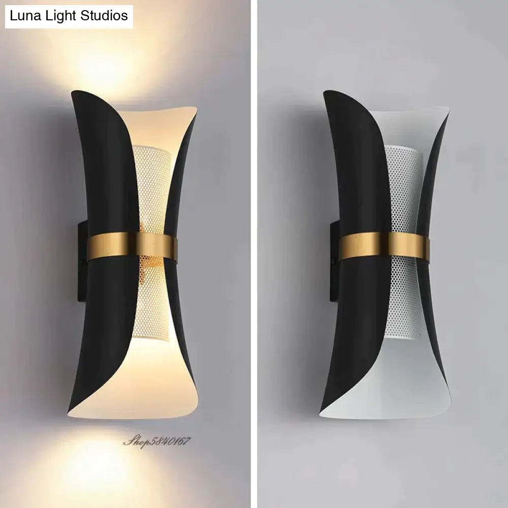 DecorBites™ Modern Simple Wall Lamp Lights Scone for Bedroom Bathroom Black Gold