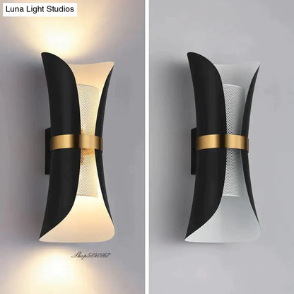 DecorBites™ Modern Simple Wall Lamp Lights Scone for Bedroom Bathroom Black Gold