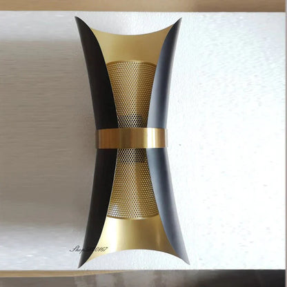 DecorBites™ Modern Simple Wall Lamp Lights Scone for Bedroom Bathroom Black Gold