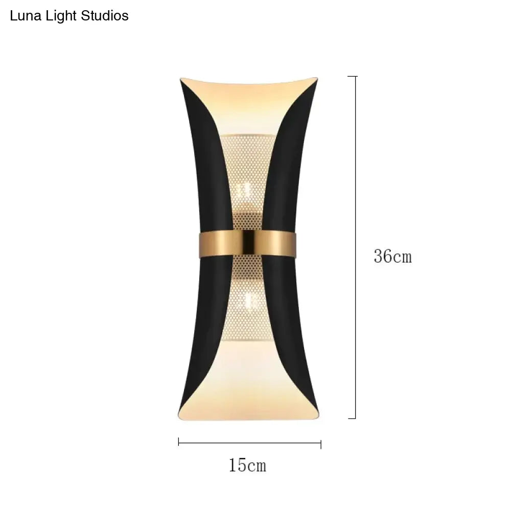DecorBites™ Modern Simple Wall Lamp Lights Scone for Bedroom Bathroom Black Gold