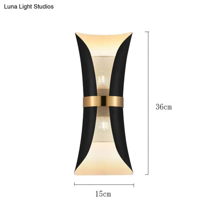DecorBites™ Modern Simple Wall Lamp Lights Scone for Bedroom Bathroom Black Gold