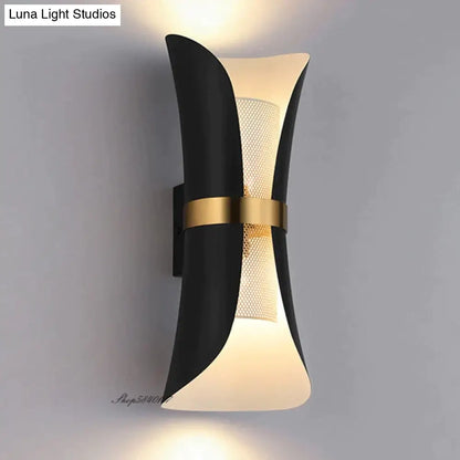 DecorBites™ Modern Simple Wall Lamp Lights Scone for Bedroom Bathroom Black Gold
