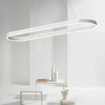 Modern simplicity ellipse led island pendant kitchen ceiling light