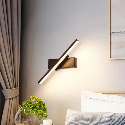 DecorBites™ Modern Slim LED Wall Sconce with Acrylic Linear Design in White/Black - Choose Warm or White Light