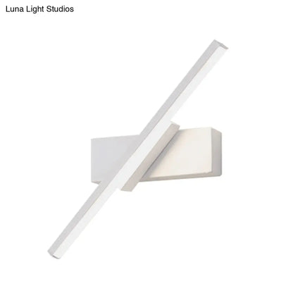 DecorBites™ Modern Slim LED Wall Sconce with Acrylic Linear Design in White/Black - Choose Warm or White Light