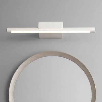Modern slim white led light fixture bathroom warm light sconce