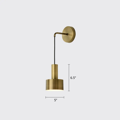 DecorBites™ Modern Small Wall Mounted Metallic Bedside Reading Light