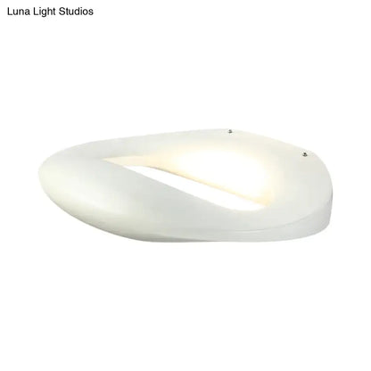 Modern smiling face black & white led wall lamp corridor light