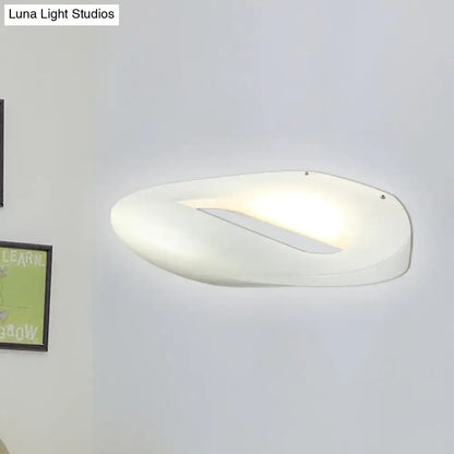 Modern smiling face black & white led wall lamp corridor light