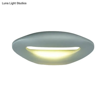 Modern smiling face black & white led wall lamp corridor light