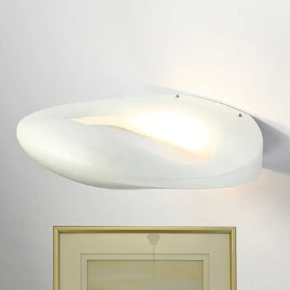 Modern smiling face black & white led wall lamp corridor light