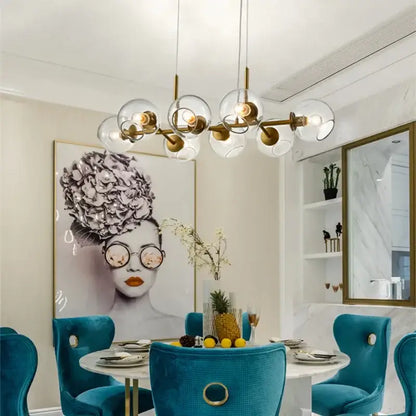 Modern smoked glass ball pendant lights for dining room