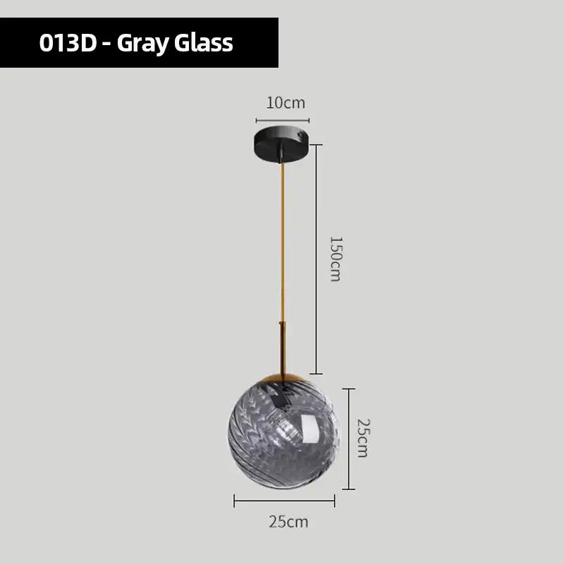 Modern smoked glass chandelier pendant lights set of 4 for kitchen