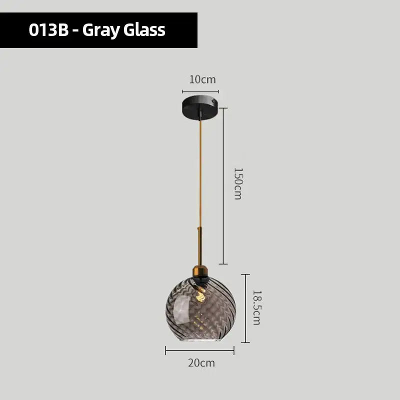 Modern smoked glass chandelier pendant lights set of 4 for kitchen