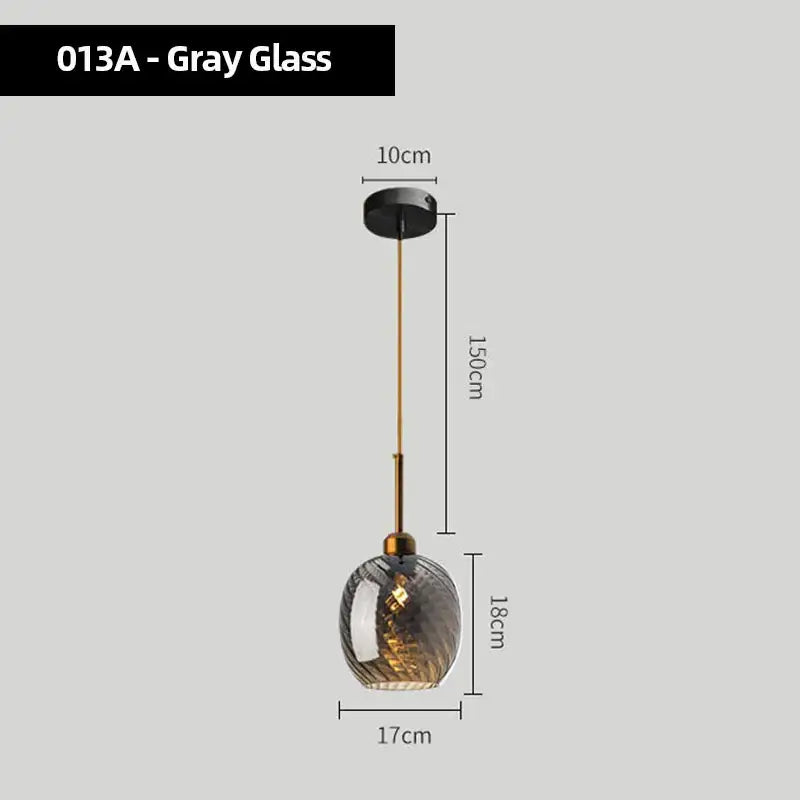 Modern smoked glass chandelier pendant lights set of 4 for kitchen