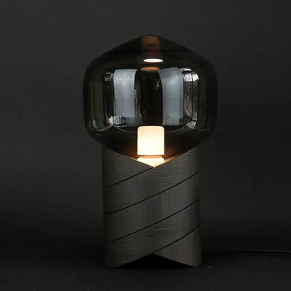 Modern smoked glass creative resin n823 lamp bedroom table light