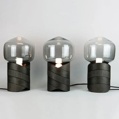 Modern smoked glass creative resin n823 lamp bedroom table light