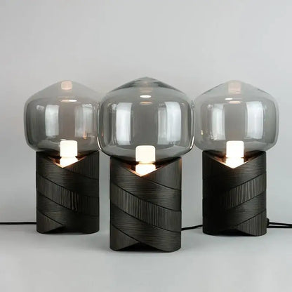 Modern smoked glass creative resin n823 lamp bedroom table light
