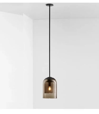Modern smoked glass led chandelier for dining room