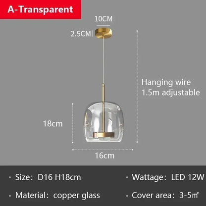 Modern smoked gray glass led pendant chandelier for dining room